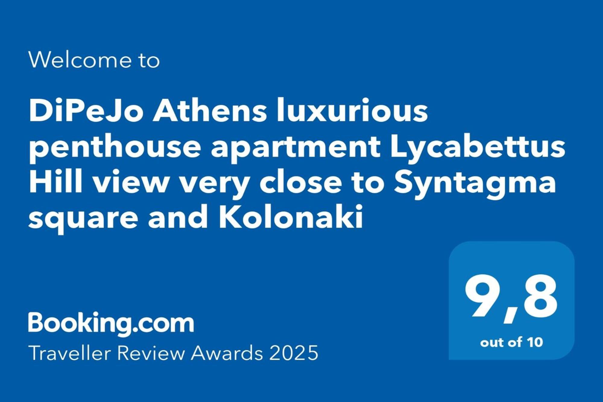Dipejo Athens Luxurious Penthouse Apartment Lycabettus Hill View Very Close To Syntagma Square And Kolonaki Exterior photo